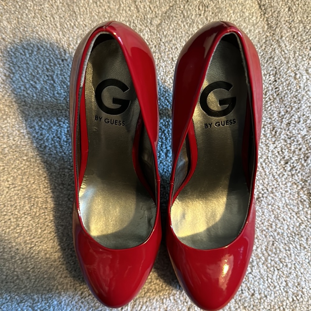 Bright Red High Heels - Picture 6 of 8